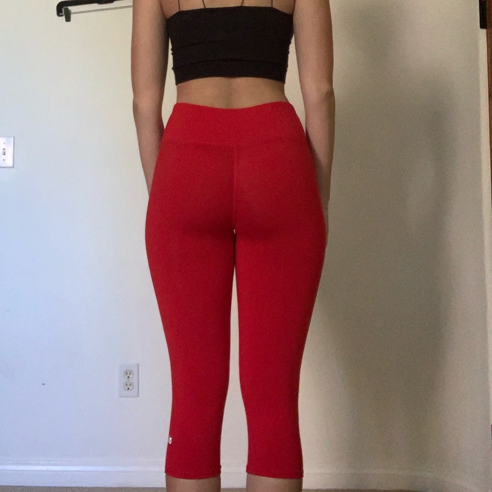 Red Alo Yoga Leggings